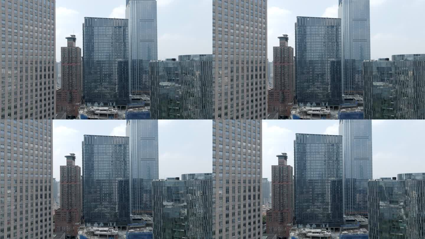 南京新街口建筑群高楼大厦4K