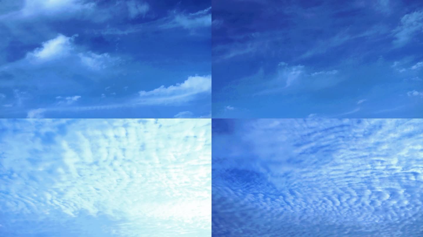 浪花一样的云 延迟拍摄蓝天白云空镜