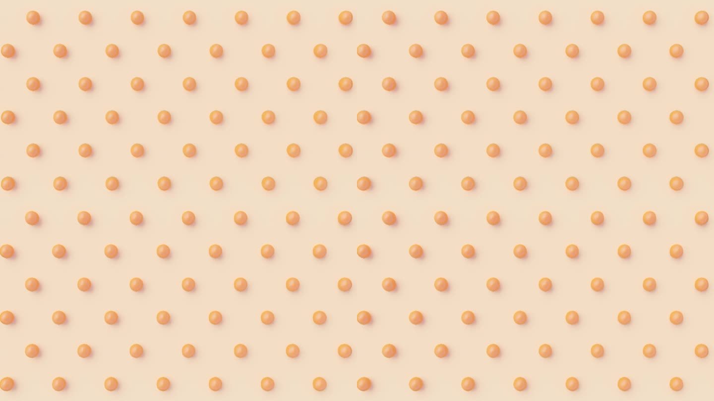 橙子滚动在一个简单的彩色背景与无缝循环