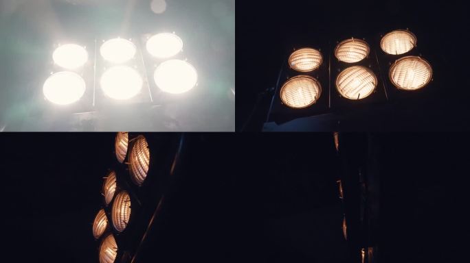 [Z02] -专业照明设备-灯从右到左旋转时打开和关闭