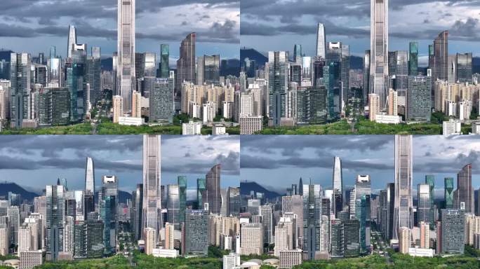 深圳城市密集高楼航拍