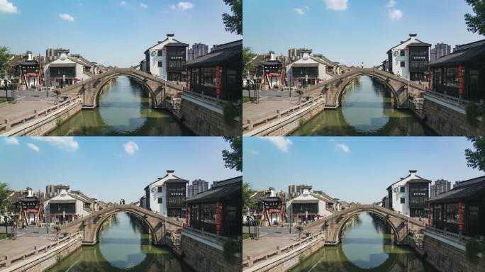 【4K】清明桥古运河景区人流延时