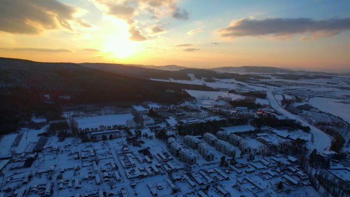 雪后夕阳