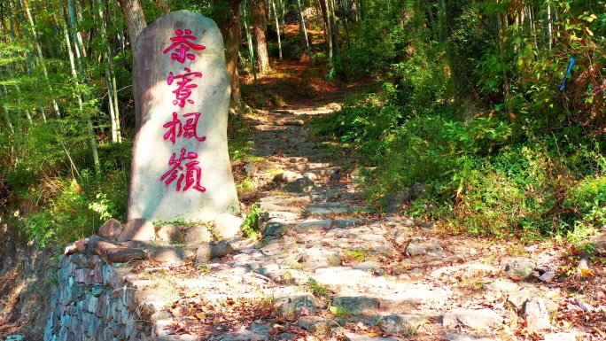 临海市茶辽古道，茶辽枫岭，茶辽村