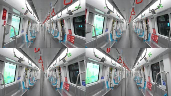 【8K 实拍】空无一人的地铁车厢