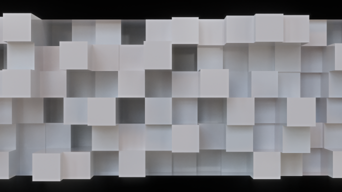 空间立体秀3d方块矩阵动画