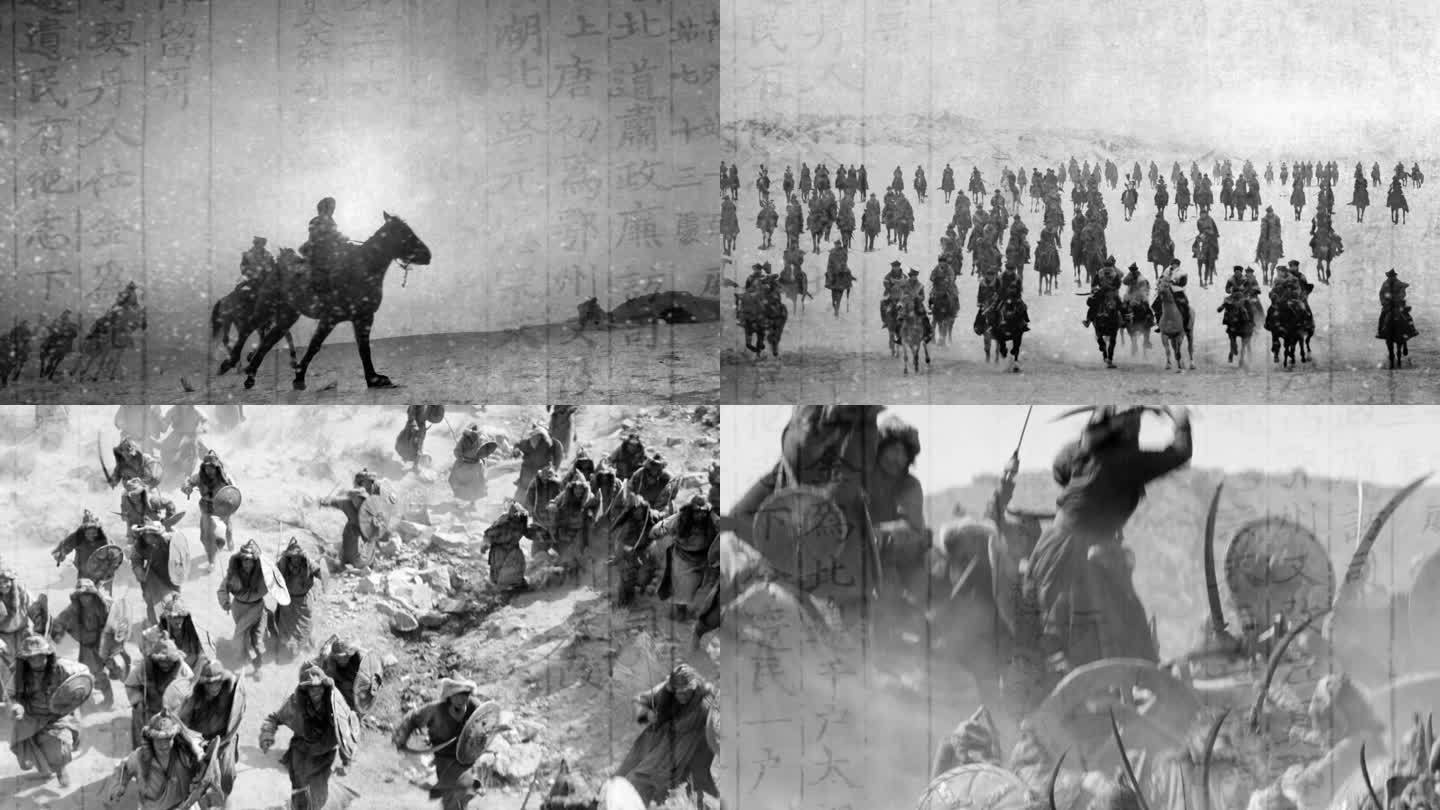 古代少数民族蒙古战场厮杀
