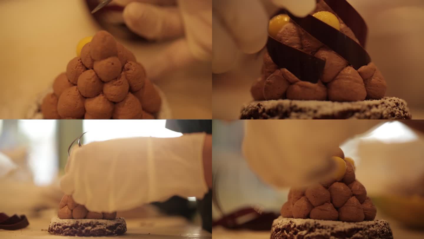 巧克力蛋糕 芒果 甜品甜点 烘焙 制作