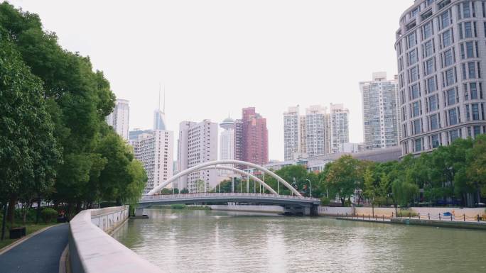 乌镇路桥 上海城市空景 4K50P