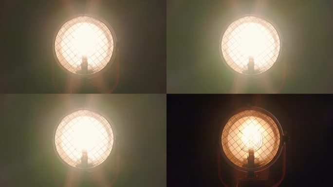 [Z02] -专业照明设备-灯从右到左旋转时打开和关闭