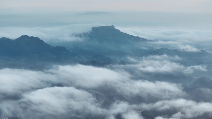 4K 凯里市香炉山云海风光