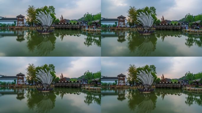 诸葛古镇 武侯祠 陕西汉中 草船借箭