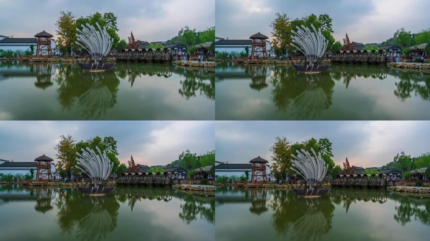 诸葛古镇 武侯祠 陕西汉中 草船借箭