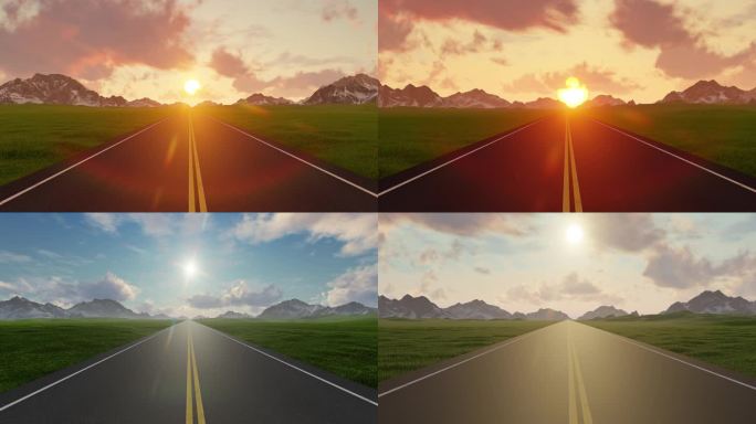 公路日出 希望之路