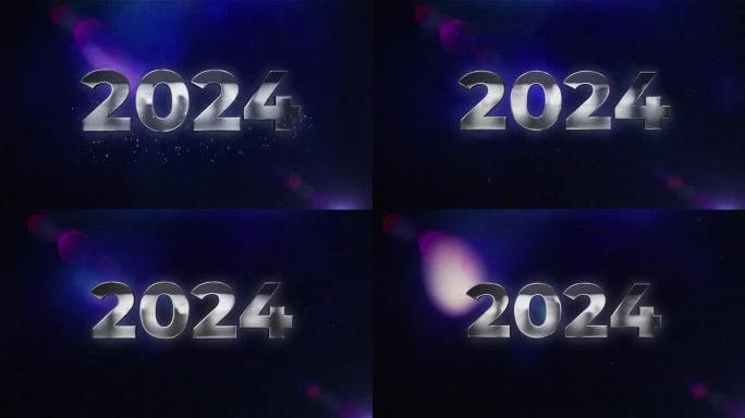 节日快乐2024年，复古风格，新年新气象