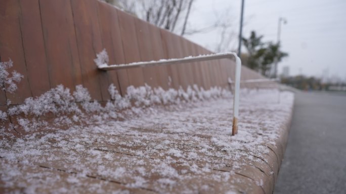 冬天 下雪 落雪 升格 雪景 特写