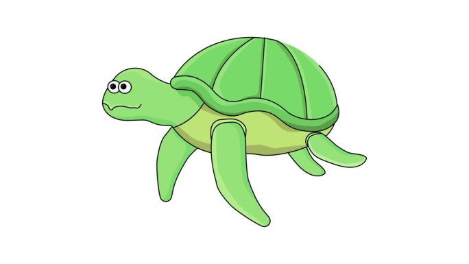 动画形成了一个乌龟的图标