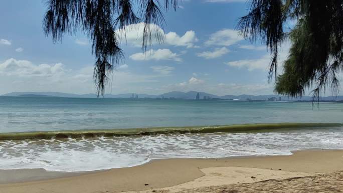 三亚海棠湾沙滩海岸风景