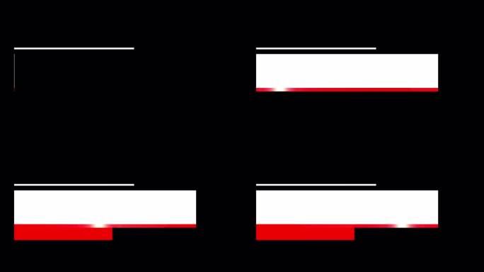 新潮现代时尚的下三分之一介绍信息图表标题栏运动图形在4K UHD。为博客、视频文档、社交媒体和演示制