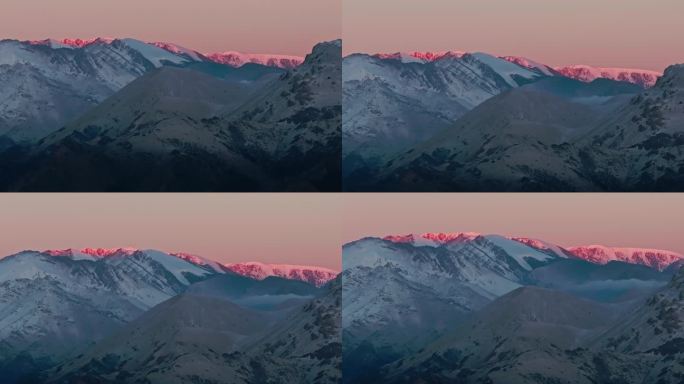 雪山云海日出