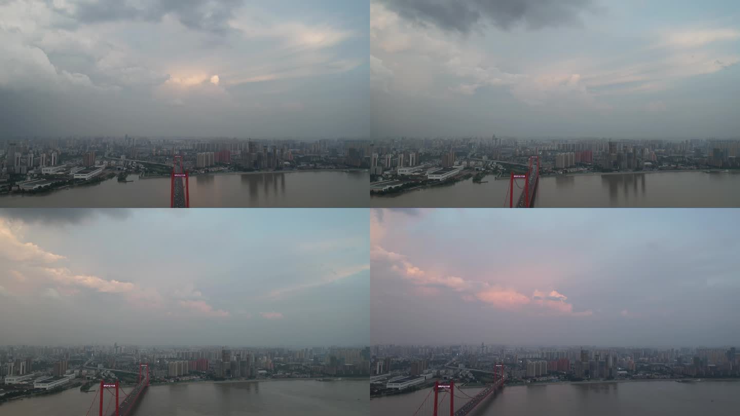 【原创4K】武汉鹦鹉洲长江大桥 延时摄影
