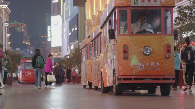 上海南京东路游客人流