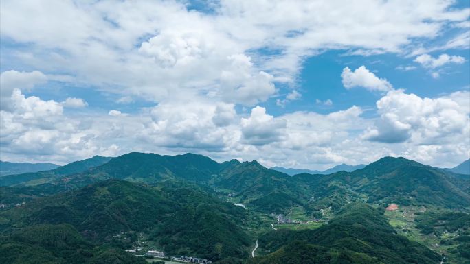 霍童山脉 延时 云山雾罩 连云迭嶂