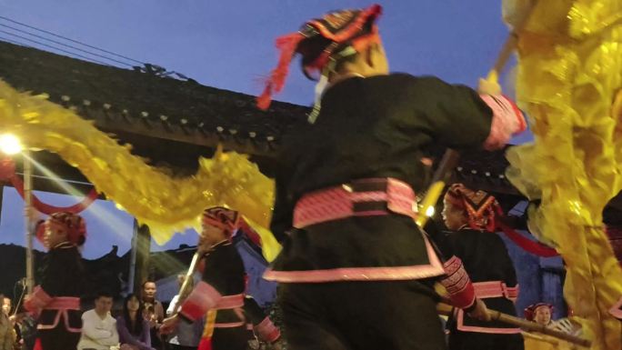 广西少数民族非物质文化遗产传统文化舞龙舞