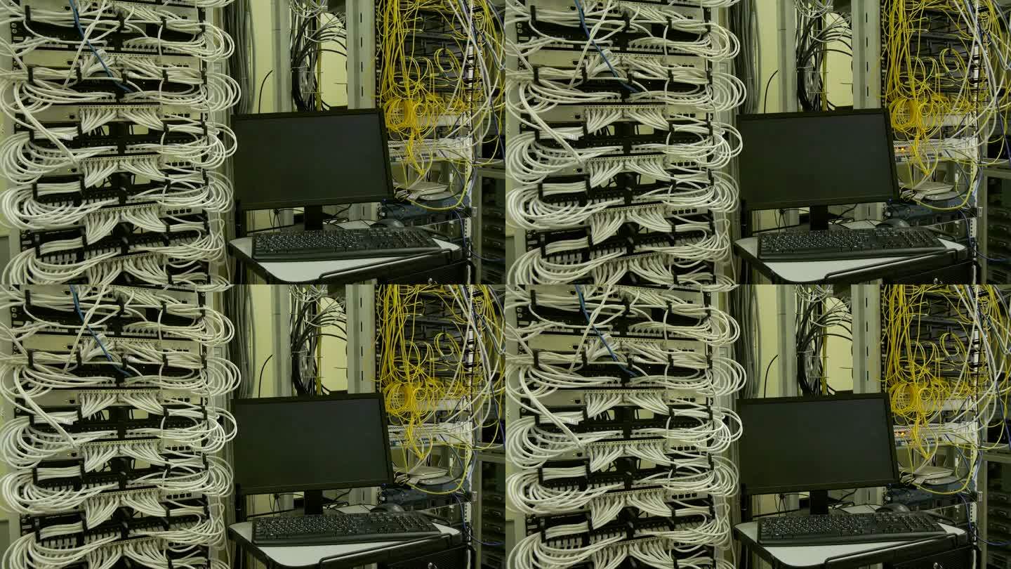 后台-服务器机房计算机服务器网线数据后台