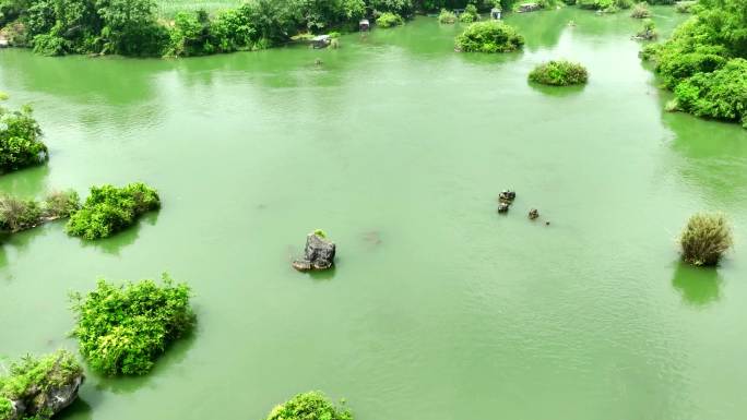 广西大新黑水河 湿地公园安平仙河 航拍4