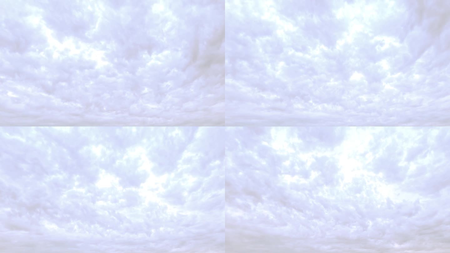 天空中漂亮的巨大云状云的快速延时预报