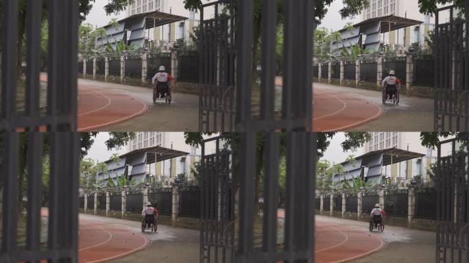 轮椅  残疾人 运动员 训练 深圳