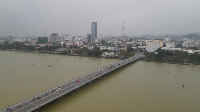 越南顺化的鸟瞰图