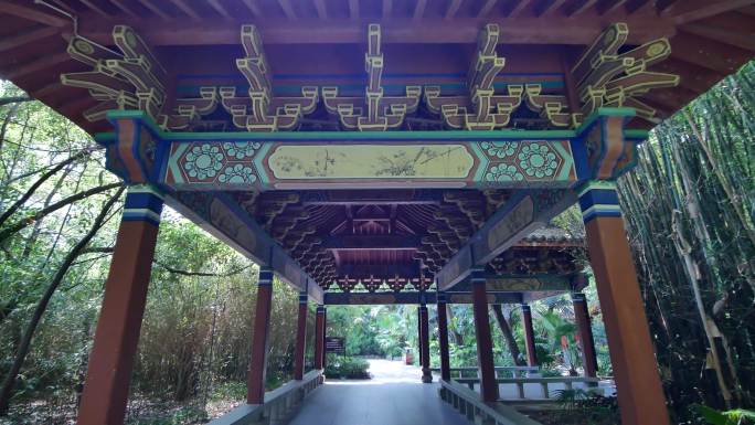 桂林訾洲公园中式园林庭院合集
