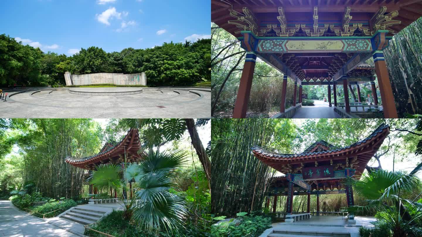 桂林訾洲公园中式园林庭院合集