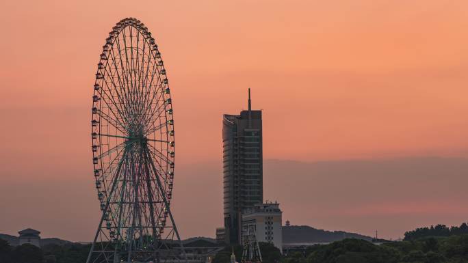 【4K】蠡湖摩天轮太湖之星日转夜延时