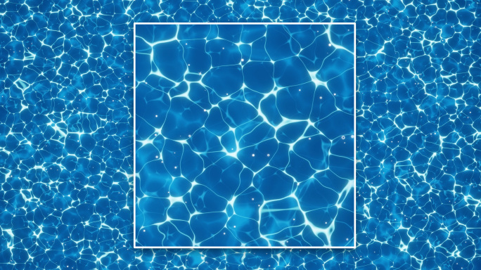 蓝色水面粒子光效动态 4K