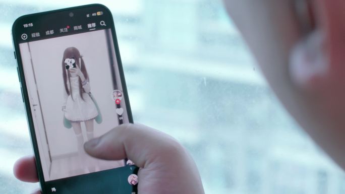 【4K】手机刷抖音美女视频