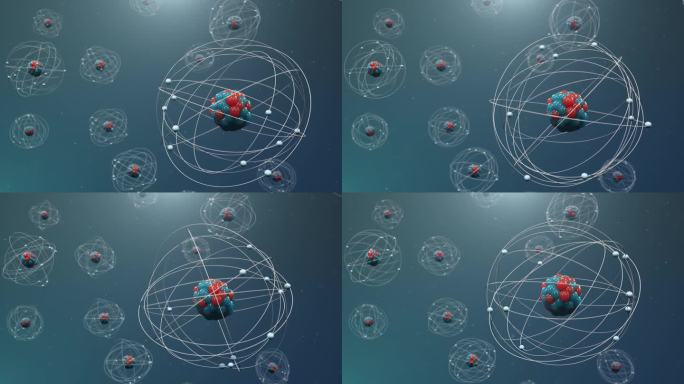 原子结构。原子是构成化学元素的物质的最小层次。核反应。纳米技术的概念。中子和质子，原子核。可循环无缝