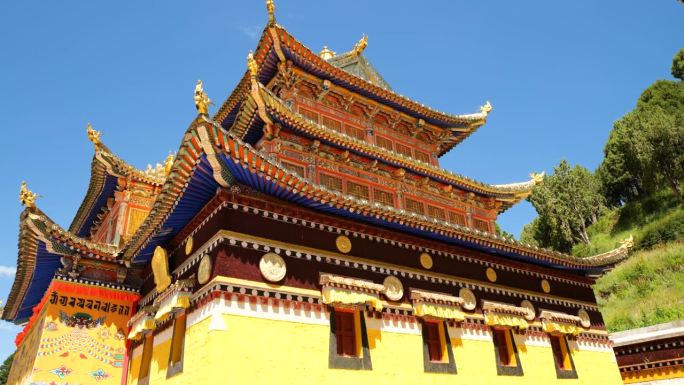 中国琅母寺的宏伟建筑