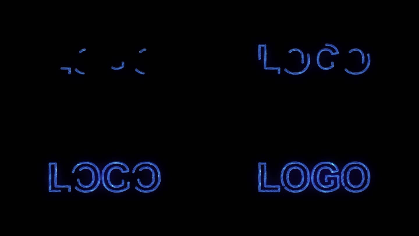 3D阵列元素线条LOGO绘制4KAE工程