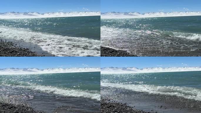 近距离西藏湖景4K画面
