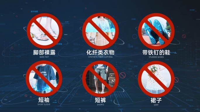 六项禁止事项 AE模板