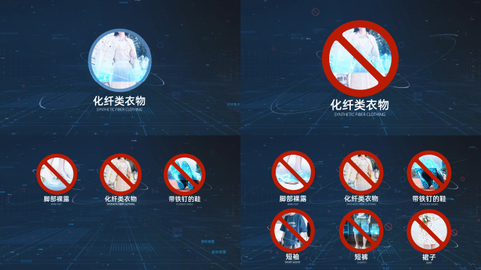 六项禁止事项 AE模板
