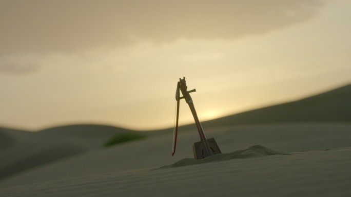 沙漠-马头琴-日落5
