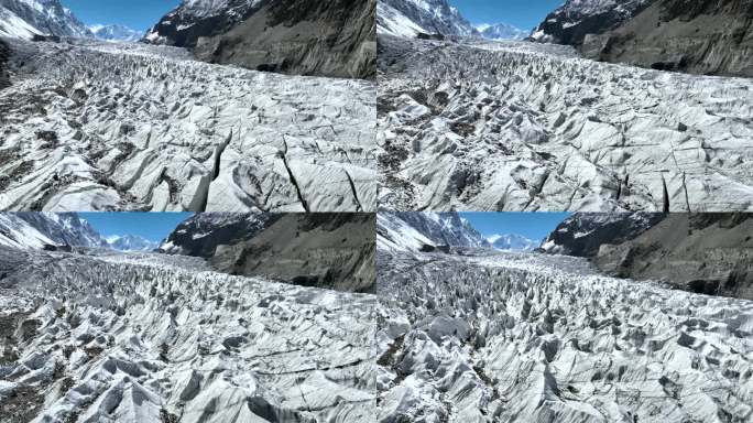 空中无人机Ghulkin Zero Point Shahabad, Ghulkin Glacier,