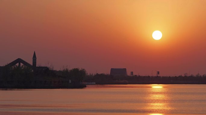 花海夕阳