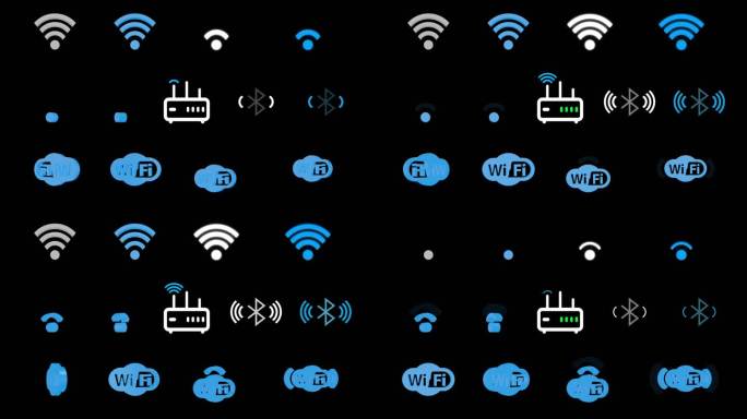 13个WIFI蓝牙图标集合