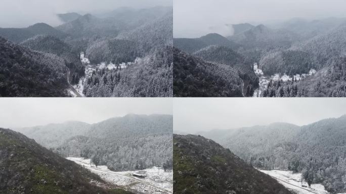 重庆七鹿坪雪景航拍
