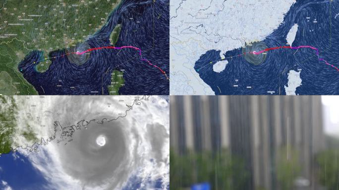 2023年14号超强台风小犬风雨卫星云图